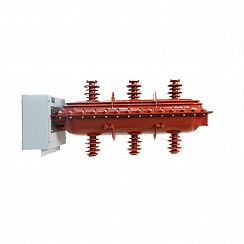 Элегазовый выключатель нагрузки ESQ FLN36-40,5D/630-20-MOA-EL (40,5кВ, 630А, 20кА, руч. управ., кожух, рукоятка для руч. упр. HS, датчик давления элегаза GPM, с индикацией напряжения)