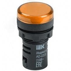 Лампа AD-22DS LED матрица 22мм желтый 230В                                                                                                                                                              