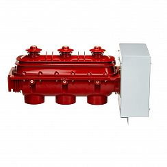 Элегазовый выключатель нагрузки трехпозиционный ESQ FLN36-12D/630-20-MOA-KFP FP3-GMP (12кВ, 630А,20кА,руч.упр.MOA, кажух с лиц. пан. выкл. нагр. KFP FP3, датч. элегаза GMP)