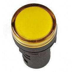 Лампа сигнальная AD16DS LED матрица d16мм желтая 230В AC                                                                                                                                                